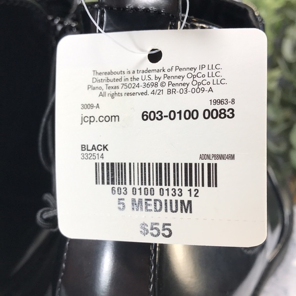 There Abouts Black Rubberized Vinyl Casual Step-In Zip Boots Girls 5M🖤NWT🖤 - Picture 10 of 12